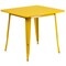 Flash Furniture Square 31.5" W, 31.5" L, 29.5" H, Metal, Yellow ET-CT002-4-70-YL-GG - alternate 4