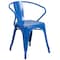 Flash Furniture Rectangle 31.5" W, 63" L, 29.5" H, Metal, Blue ET-CT005-4-70-BL-GG - alternate 5