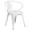Flash Furniture Rectangle 31.5" W, 63" L, 29.5" H, Metal, White ET-CT005-4-70-WH-GG - alternate 5