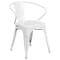 Flash Furniture Rectangle 31.5" W, 63" L, 29.5" H, Metal, White ET-CT005-6-70-WH-GG - alternate 5