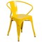 Flash Furniture Rectangle 31.5" W, 63" L, 29.5" H, Metal, Yellow ET-CT005-6-70-YL-GG - alternate 5
