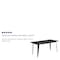Flash Furniture Rectangle Red Metal Table Set, 31.5SQ, 31.5" W, 63" L, 29.5" H, Metal, Black ET-CT005-BK-GG - alternate 3