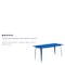 Flash Furniture Rectangle 31.5" W, 63" L, 29.5" H, Metal, Blue ET-CT005-BL-GG - alternate 4