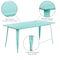 Flash Furniture Rectangle Mint Green Metal Table, 31-1/2"X63", 31.5" W, 63" L, 29.5" H, Metal, Green ET-CT005-MINT-GG - alternate 4