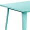 Flash Furniture Rectangle Mint Green Metal Table, 31-1/2"X63", 31.5" W, 63" L, 29.5" H, Metal, Green ET-CT005-MINT-GG - alternate 2