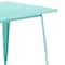 Flash Furniture Rectangle Mint Green Metal Table, 31-1/2"X63", 31.5" W, 63" L, 29.5" H, Metal, Green ET-CT005-MINT-GG - alternate 7