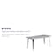 Flash Furniture Rectangle Silver Metal Table, 31-1/2"X63", 31.5" W, 63" L, 29.5" H, Metal, Grey ET-CT005-SIL-GG - alternate 5