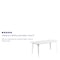 Flash Furniture Rectangle White Metal Table, 31-1/2"X63", 31.5" W, 63" L, 29.5" H, Metal, White ET-CT005-WH-GG - alternate 3