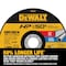Dewalt Abrasive Cut-Off Wheel, Type 1, 6 in Dia, 0.045 in Thick, 7/8 in Arbor Hole Size, Aluminum Oxide DW8725 - alternate 7