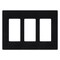 Lutron Designer Wall Plates, Number of Gangs: 3 Gloss Finish, Black CW-3-BL - alternate 3
