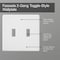 Lutron Traditional Fassada Wall Plates, Number of Gangs: 2 Gloss Finish, Almond FG-2-AL - alternate 2