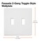 Lutron Traditional Fassada Wall Plates, Number of Gangs: 2 Gloss Finish, Almond FG-2-AL - alternate 3