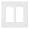 Lutron Designer Wall Plates, Number of Gangs: 2 Satin Finish, Snow SC-2-SW - alternate 3