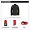 Milwaukee Tool M12 Women's Heated Jacket, Black, Heats 3 to 12 Hours, 2 Outside Pockets, S F102B-21S - alternate 8