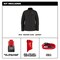 Milwaukee Tool M12 Women's Heated Jacket, Black, Heats 3 to 12 hours, 2 Outside Pockets, XS F102B-21XS - alternate 9
