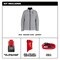 Milwaukee Tool M12 Women's Heated Jacket, Gray, Heats 3 to 12 Hours, 2 Outside Pockets, 2XL F102G-212X - alternate 9