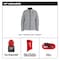 Milwaukee Tool M12 Women's Heated Jacket, Gray, Heats 3 to 12 Hours, 2 Outside Pockets, S F102G-21S - alternate 6