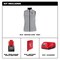 Milwaukee Tool Axis Heated Vest, Polyester, 2 to 8 hours Heating Time, 3 Heat Settings, Blue, L F300E-21L - alternate 15