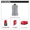 Milwaukee Tool Axis Heated Vest, Polyester, 2 to 8 hours Heating Time, 3 Heat Settings, Gray, XL F300G-21XL - alternate 2