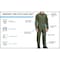 Propper Flight Suit, Nomex(R), 4.5 oz Fabric Weight, 31 in Inseam, Black, 48 Regular F51154600148R - alternate 2