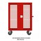 Valley Craft Security Cart, 2000 lb Capacity, 30 in W x 51 in L x F89060VCRD - alternate 2