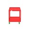 Valley Craft Utility Cart, Steel, 2000 lb Load Capacity, 65 in L, 30 in W F89180RDPY - alternate 3