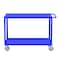 Valley Craft Utility Cart, Steel, 2000 lb Load Capacity, 53 in L, 30 in W F89181BUPY - alternate 4