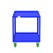 Valley Craft Utility Cart, Steel, 2000 lb Load Capacity, 53 in L, 30 in W F89182BUPY - alternate 4