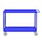 Valley Craft Utility Cart, Steel, 2000 lb Load Capacity, 53 in L, 30 in W F89182BUPY - alternate 3