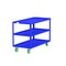 Valley Craft Utility Cart, Blue, Three Shelf, 24x48 F89221BUPY - alternate 5