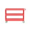 Valley Craft Utility Cart, Three Shelf, 24x48", Red F89221RDPY - alternate 5