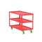 Valley Craft Utility Cart, Three Shelf, 24x48", Red F89221RDPY - alternate 1