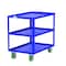 Valley Craft Utility Cart, Three Shelf, 24x36", Blue F89222BUPY - alternate 6