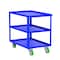 Valley Craft Utility Cart, Three Shelf, 24x36", Blue F89222BUPY - alternate 1