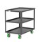 Valley Craft Utility Cart, Three Shelf, 24x36", Gray F89222GYPY - alternate 4
