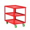 Valley Craft Utility Cart, Three Shelf, 24x36", Red F89222RDPY - alternate 1