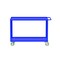 Valley Craft Utility Cart, Two Shelf, 24x48", Blue, w/P F89225BUPY - alternate 2