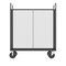 Valley Craft Cage Cart, 57"Wx30"D, 3-Sided High Profil F89256VCGY - alternate 2