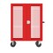 Valley Craft Security Cart, 48X24", Red F89557VCRD - alternate 2