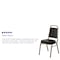 Flash Furniture Hercules Banquet Chair, Black Back, 17-1/2 in W 20-1/4" L 36" H, Vinyl Seat FD-BHF-1-ALLGOLD-BK-GG - alternate 2