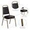 Flash Furniture Hercules Banquet Chair, Black Back, 17-1/2 in W 20-1/4" L 36" H, Vinyl Seat FD-BHF-1-ALLGOLD-BK-GG - alternate 3
