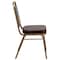 Flash Furniture Hercules Banquet Chair, Brown Back, 17-1/2 in W 20-1/4" L 36" H, Vinyl Seat FD-BHF-1-ALLGOLD-BN-GG - alternate 3