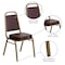 Flash Furniture Hercules Banquet Chair, Brown Back, 17-1/2 in W 20-1/4" L 36" H, Vinyl Seat FD-BHF-1-ALLGOLD-BN-GG - alternate 7