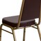 Flash Furniture Hercules Banquet Chair, Brown Back, 17-1/2 in W 20-1/4" L 36" H, Vinyl Seat FD-BHF-1-ALLGOLD-BN-GG - alternate 4