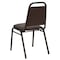 Flash Furniture Hercules Banquet Chair, Brown Back, 17-1/2 in W 20-1/4" L 34" H, Vinyl Seat FD-BHF-2-BN-GG - alternate 4