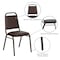 Flash Furniture Hercules Banquet Chair, Brown Back, 17-1/2 in W 20-1/4" L 34" H, Vinyl Seat FD-BHF-2-BN-GG - alternate 2