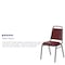 Flash Furniture Stacking Chair, Burgundy Seat, Red Back, 17 1/2 in W 20 1/4 in L 34 in H, Fixed Arms, Vinyl Seat FD-BHF-2-BY-VYL-GG - alternate 8