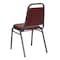 Flash Furniture Stacking Chair, Burgundy Seat, Red Back, 17 1/2 in W 20 1/4 in L 34 in H, Fixed Arms, Vinyl Seat FD-BHF-2-BY-VYL-GG - alternate 9