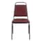 Flash Furniture Stacking Chair, Burgundy Seat, Red Back, 17 1/2 in W 20 1/4 in L 34 in H, Fixed Arms, Vinyl Seat FD-BHF-2-BY-VYL-GG - alternate 4
