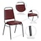 Flash Furniture Stacking Chair, Burgundy Seat, Red Back, 17 1/2 in W 20 1/4 in L 34 in H, Fixed Arms, Vinyl Seat FD-BHF-2-BY-VYL-GG - alternate 2